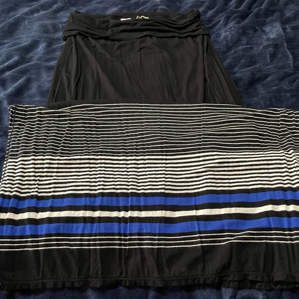 Fold over maxi skirt